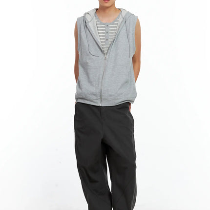 mens-cotton-zip-up-hoodie-vest-il511