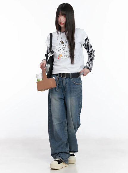 ainslie-classic-wide-fit-jeans-cm526 / Blue