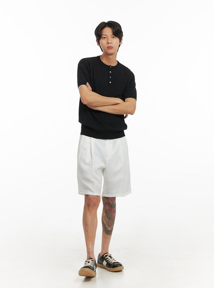 mens-basic-straight-leg-shorts-iy416