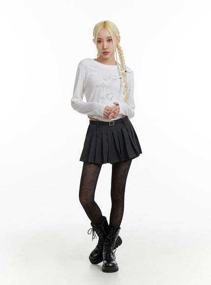 pleated-mini-skirt-with-belt-if408