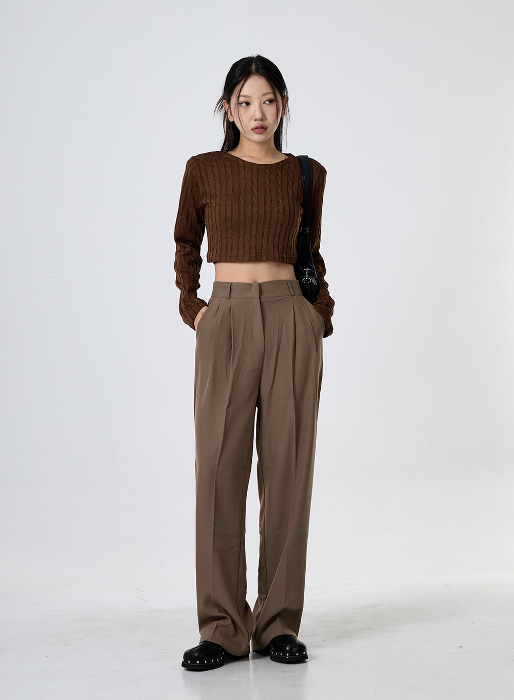 Basic Pintuck Tailored Pants CG30