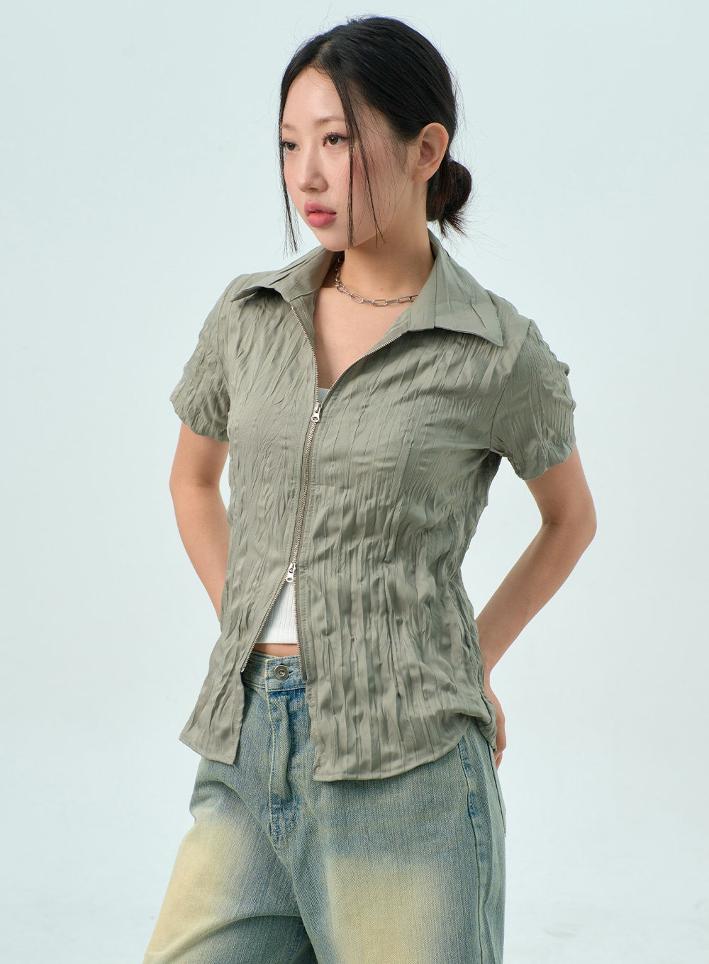 zip-up-shirt-cy326