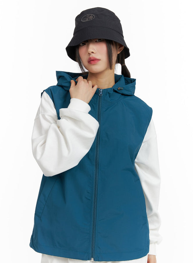 nylon-hooded-vest-jacket-cf423