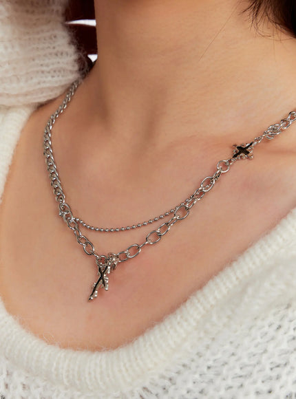 cross-charm-dual-chain-necklace-io527