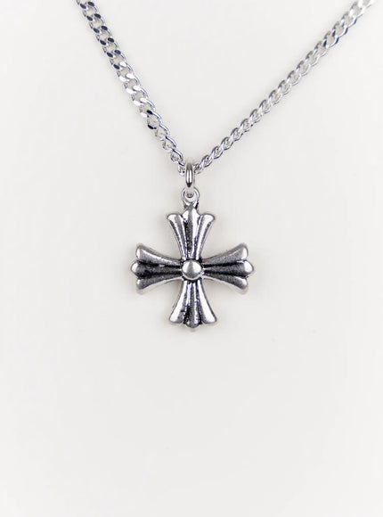 gothic-cross-necklace-in514 / Silver