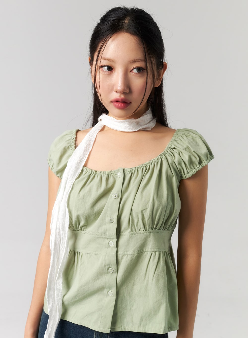 Thin Scarf CU327 Korean Women's Fashion LEWKIN – LEWKIN