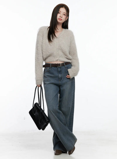 soft-knit-crop-cardigan-co503 / Beige