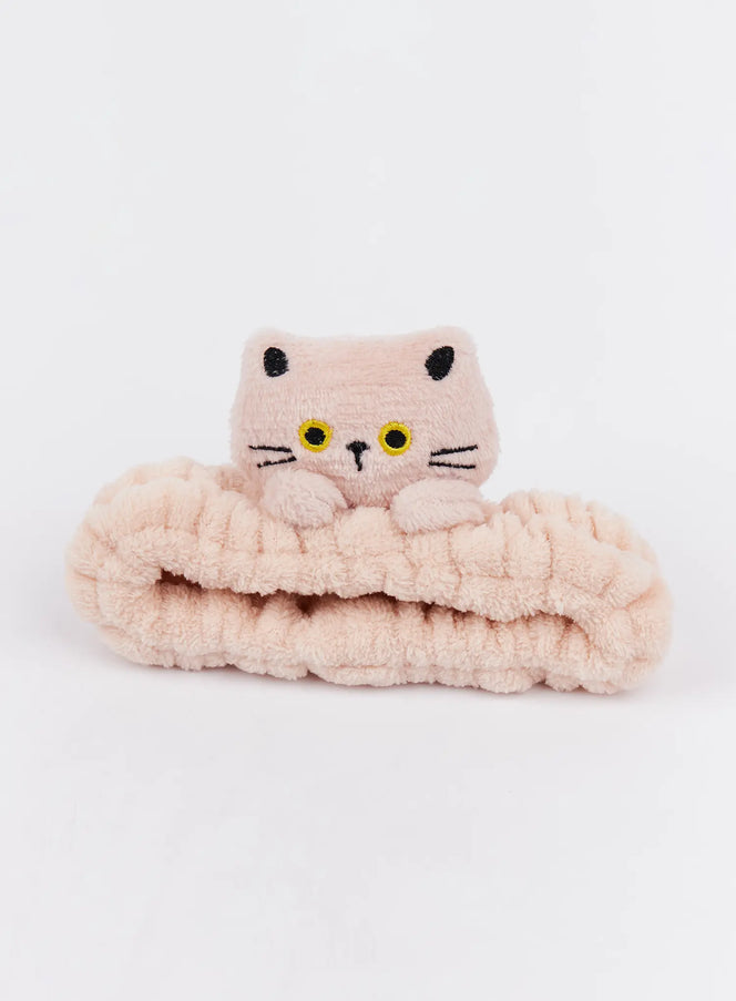 fluffy-cat-headband-im527 / Beige