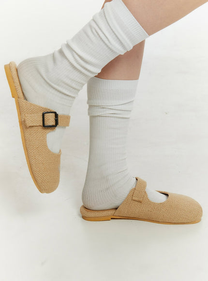 solid-straw-slides-ou419 / Beige