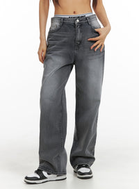 classic-straight-jeans-cm411 / Black