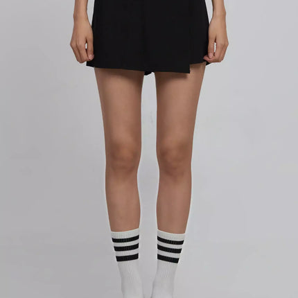 chic-wrap-mini-skort-id504 / Black