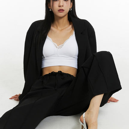 oversize-loose-fit-blazer-in308 / Black