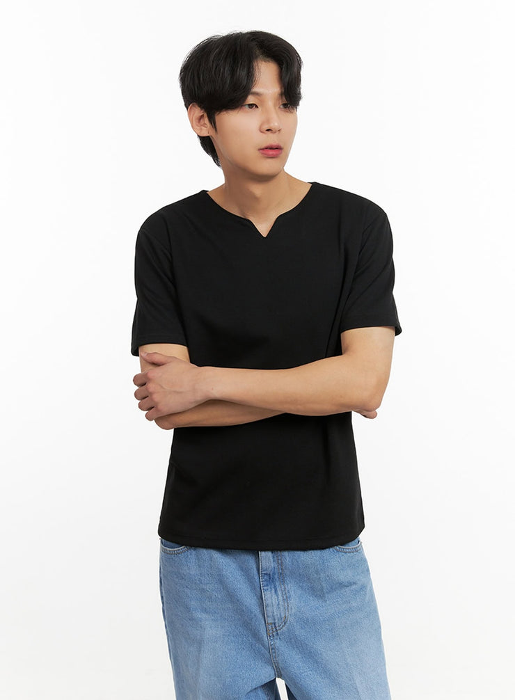 mens-classic-short-sleeve-black-iy431 / Black