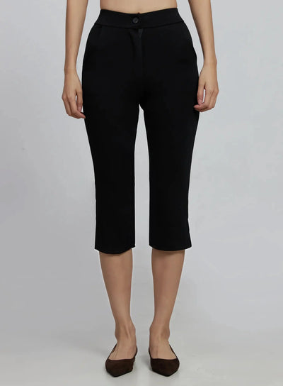slim-fit-capri-pants-im520 / Black