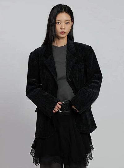 classic-velvet-oversized-blazer-im520 / Black