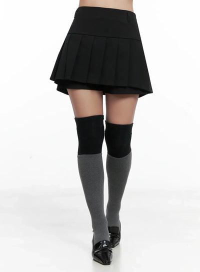pleated-mini-skort-ig527 / Black