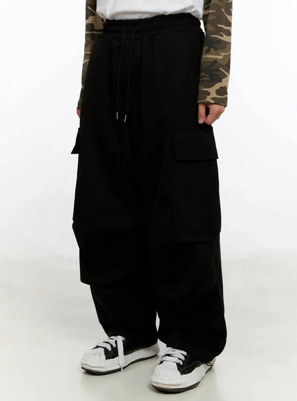 mens-cargo-training-pants-in525 / Black