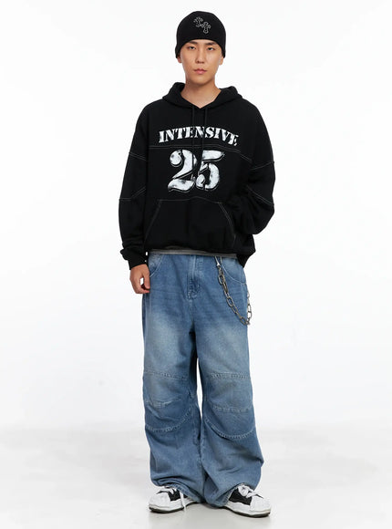 mens-stitched-graphic-hoodie-is510 / Black