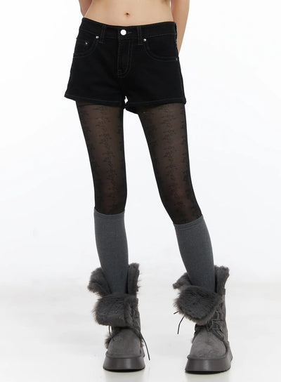 low-rise-short-pants-cd519 / Black