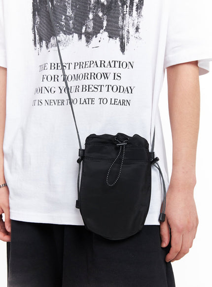 mens-mini-crossbody-bag-iu518 / Black