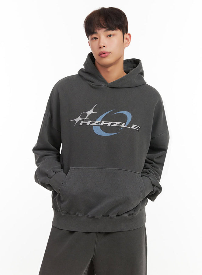 mens-urban-graphic-hoodie-if517 / Black