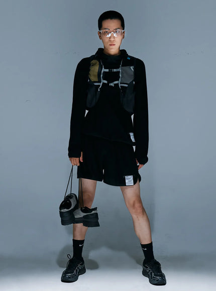 mens-mesh-running-vest-is502 / Black