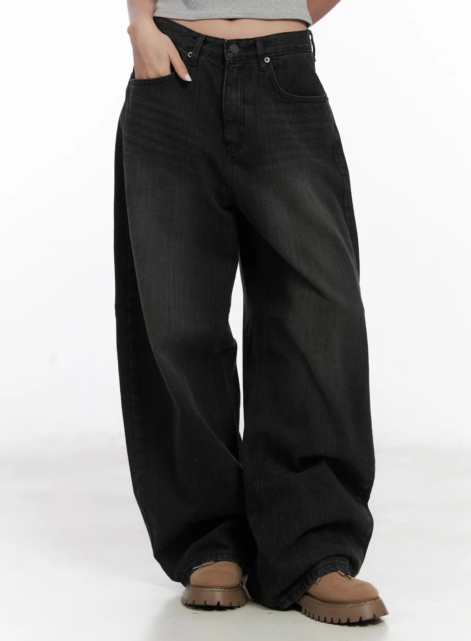 aliana-baggy-jeans-cn528 / Black