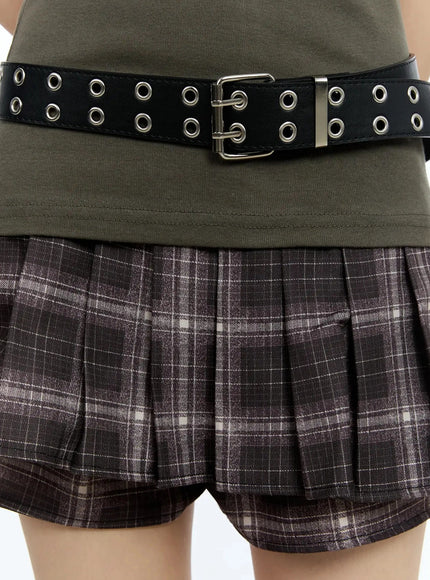 double-eyelet-belt-iu524 / Black