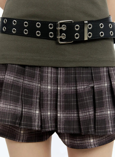 double-eyelet-belt-iu524 / Black