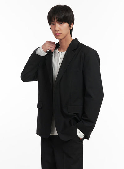 mens-classic-blazer-jacket-ia511 / Black
