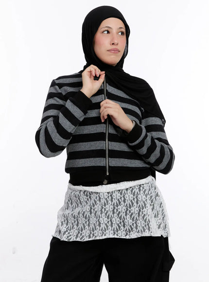 Ralph Striped Two-Way Zip-Up CS524