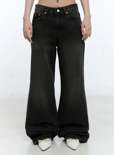 Eunhee Wide-Leg Flare Denim Jeans CL530