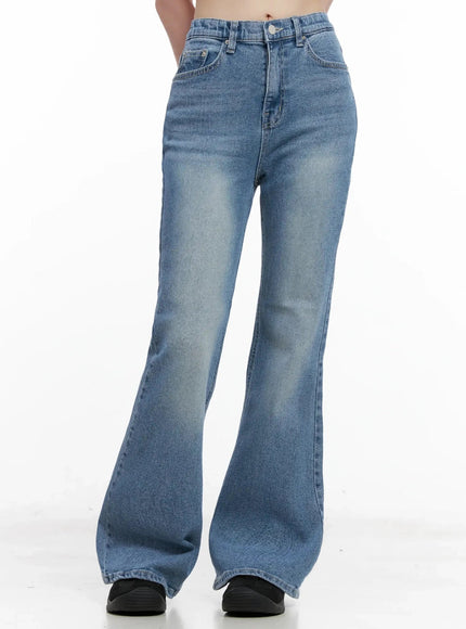 hikaru-high-waist-flare-jeans-il531 / Blue