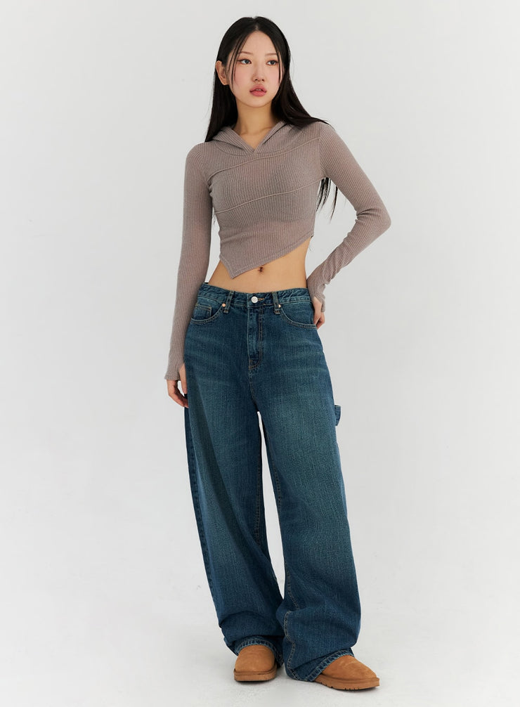 oversized-wide-fit-jeans-cn314 / Blue