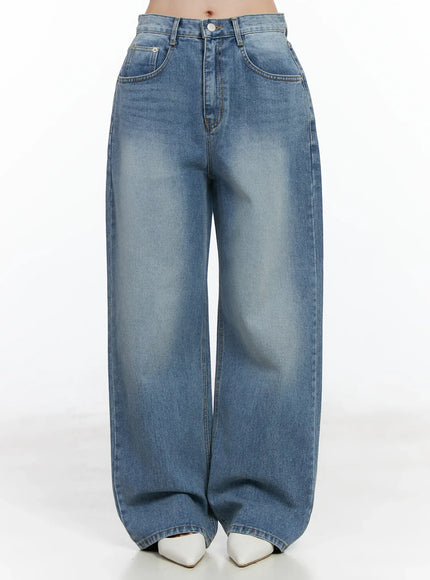 malani-vintage-wash-jeans-if520 / Dark blue