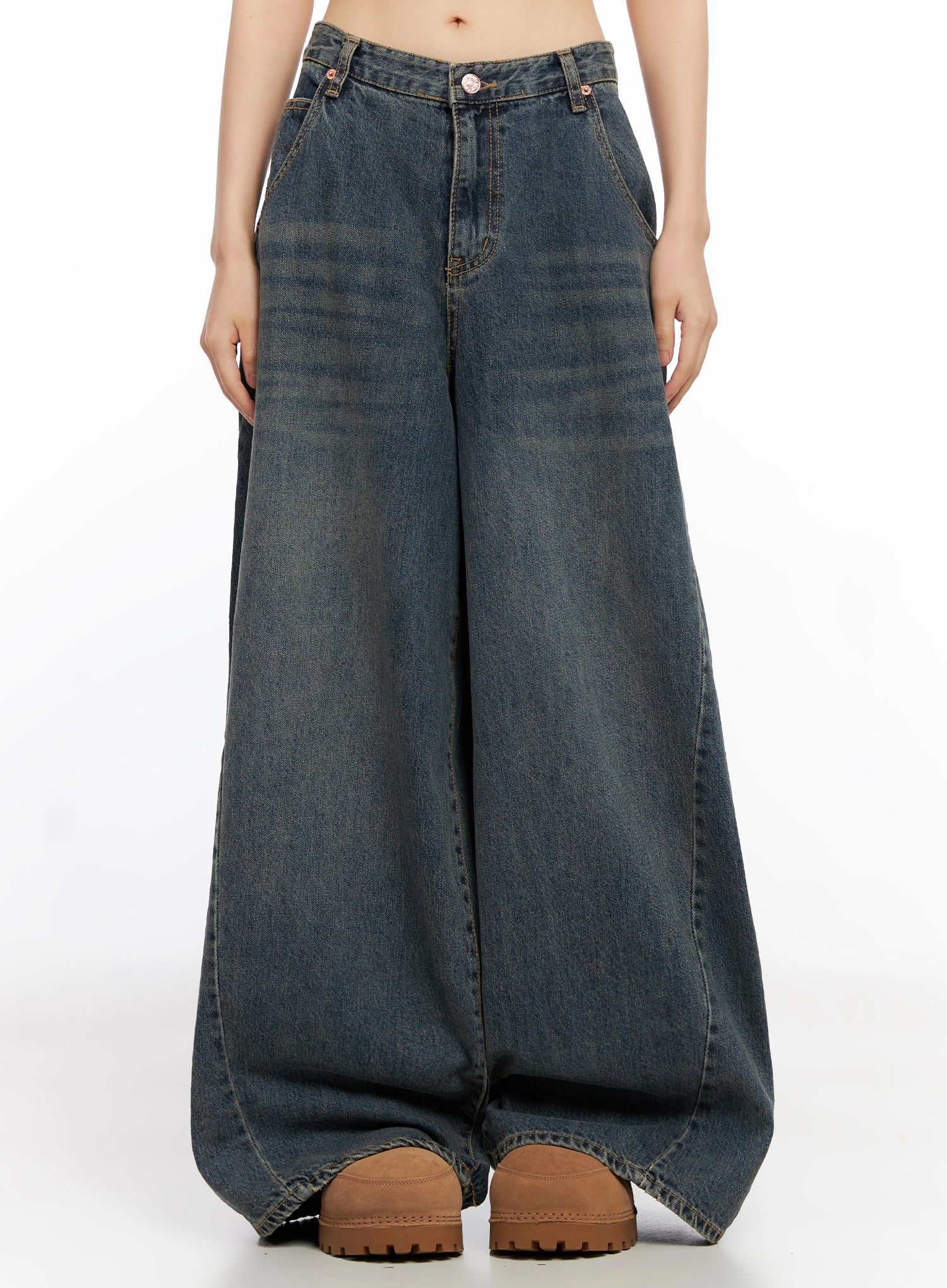 skyler-washed-balloon-fit-jeans-in503 / Blue