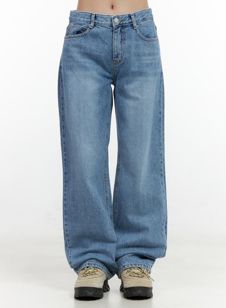 carly-cloud-wide-leg-jeans-on404 / Blue