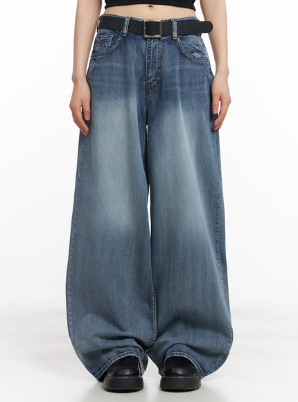 pauline-wide-leg-baggy-jeans-cy512 / Blue