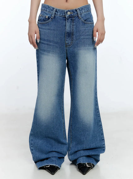 Eunbyul Wide-Leg Flare Denim Jeans CL530
