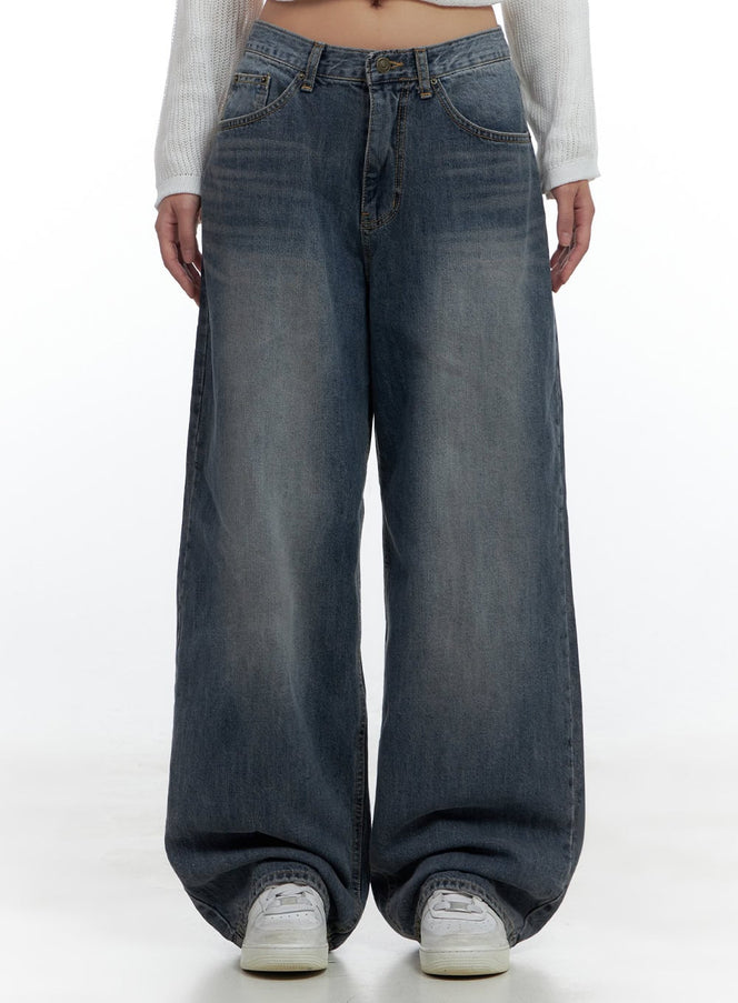 lana-oversized-wide-leg-jeans-cs425 / Blue