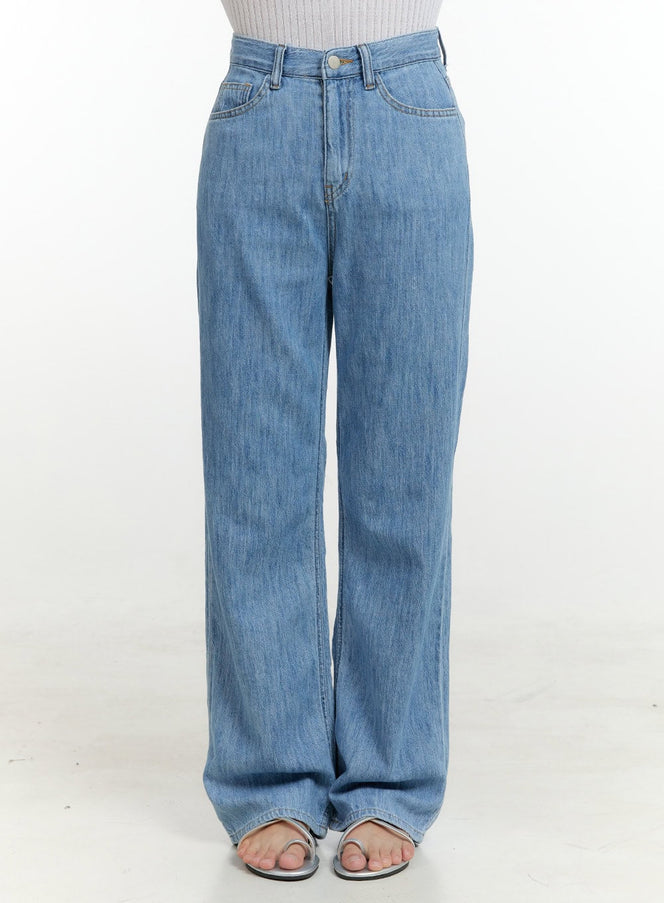 loose-fit-straight-jeans-ol424 / Blue