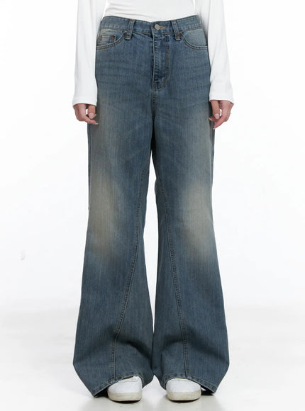 aylin-wide-bootcut-jeans-cs526-1 / Blue
