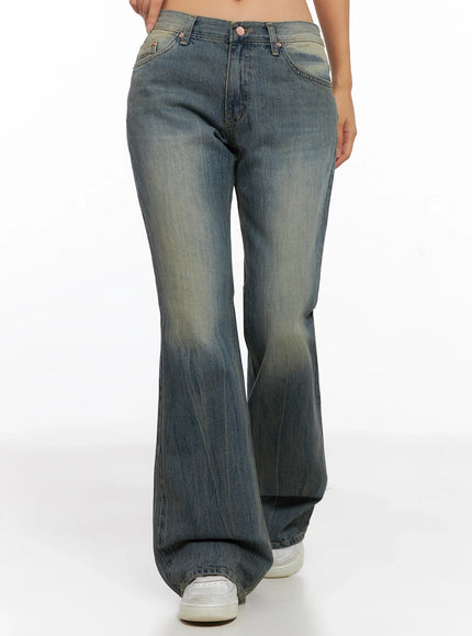 emory-high-waist-flared-jeans-ig528 / Blue