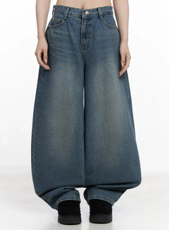 alani-vintage-wash-wide-leg-jeans-in525 / Blue