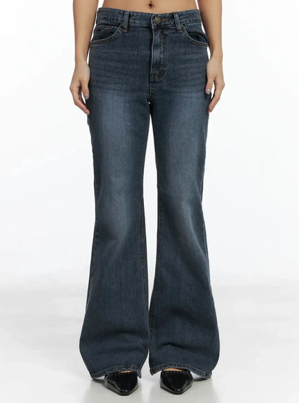 rara-fleece-flared-jeans-id503 / Blue