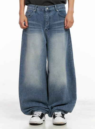 mens-balloon-fit-denim-jeans-il518 / Blue