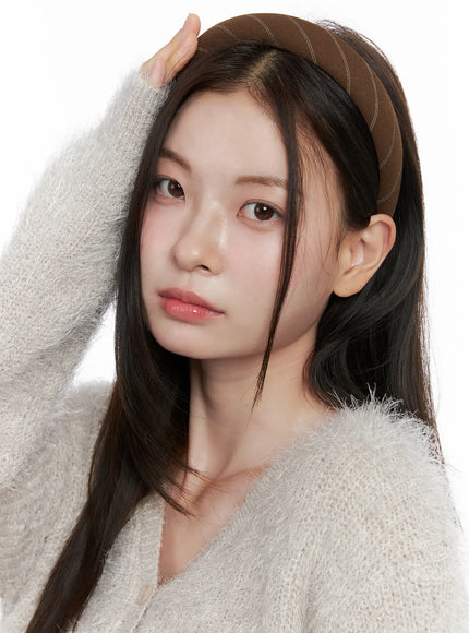 polished-fashion-headband-co506 / Brown