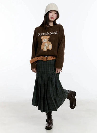 casual-crewneck-knit-sweater-id526 / Brown