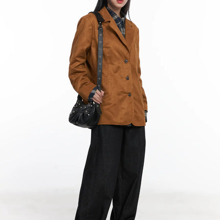 oversized-suede-jacket-cd529 / Camel