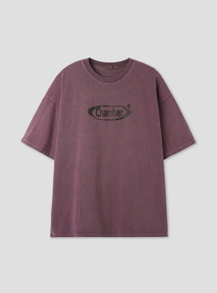 vintage-wash-graphic-t-shirt-il516 / Dark red